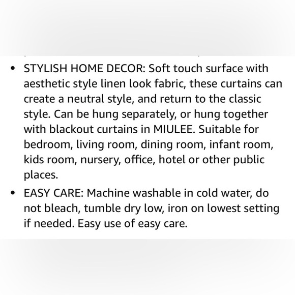 MIULEE CHOCOLATE BROWN LINEN CURTAINS 52x90 SEMI SHEER 2 PANELS NEW - Picture 9 of 9